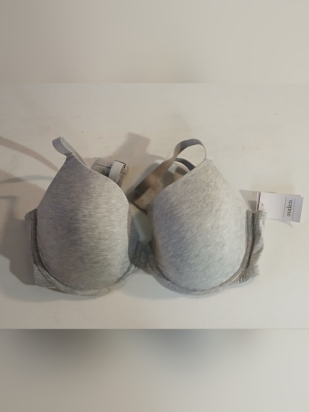Auden Light Gray Molded T-Shirt Bra